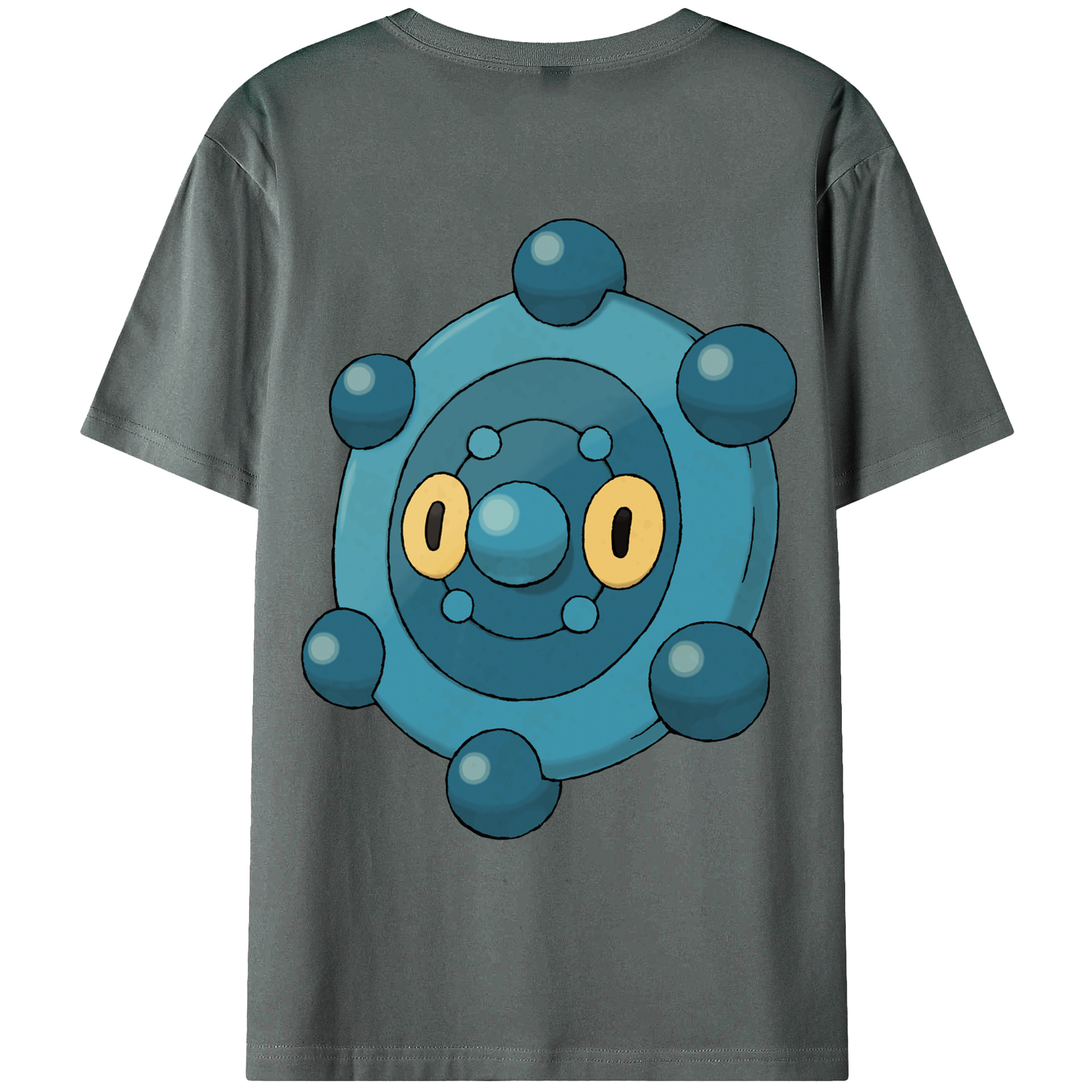 （画像用） ポケットモンスター Pokémon 綿100％ メンズ半袖Tシャツ（バックプリント） 通気性
